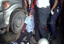 Motociclista se tiró el alto y se estrelló contra camioneta