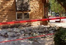 Edificios dañados tras terremoto de 5.6 en EE.UU.