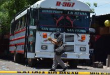El Salvador: Asesinan a hombre dentro de un bus