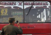 Tres heridos en ataque a bus en zona 13 de Guatemala