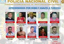 Desarticulan banda que robaba a turistas en Guatemala