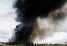 Controlan fuego en vertedero de Madrid, España