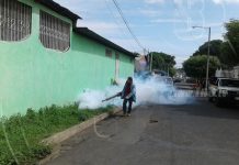 MINSA fumiga viviendas en barrio Larreynaga de Managua