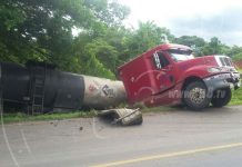 Conductor de Camión se lleva susto de su vida