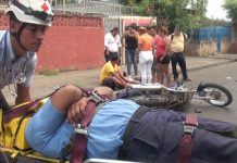 Accidente en San Judas deja a policía lesionado