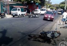 Brutal impacto entre motociclistas por La Racachaca