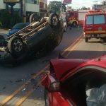 5 lesionados tras encontronazo entre camión y vehículo particular hyundai