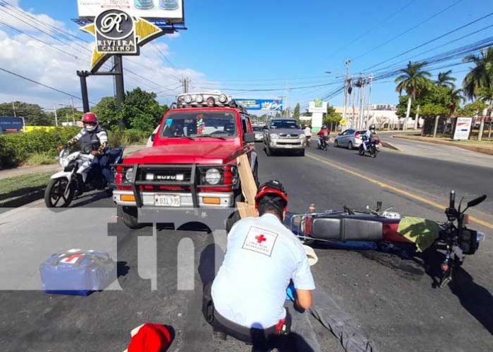 nicaragua, accidente, motociclista, managua, enel central,