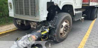 nicaragua, accidente, san fernando, nueva segovia, moto, camion,