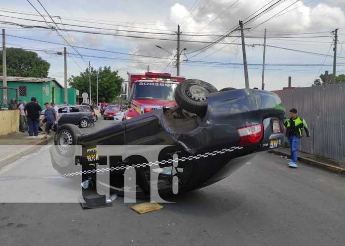 accidente-taxi-managua-2 nicaragua, taxi, accidente, managua, vuelco,
