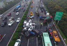 Dos muertos y decenas de heridos tras choque en autopista de China