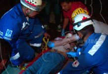 Tres heridos por accidente en carretera Vieja a León