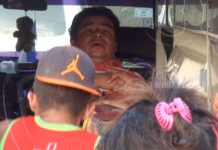 Peatón resultó lesionado por cruzar la calle imprudentemente