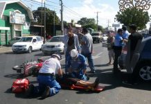 Lesionan a mujer en Carretera Norte al ser chocada