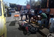 Choca motociclista por imprudencia en barrio San José Oriental