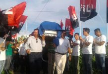 Último adios a «El reverendo» del Comando Rigoberto López Pérez