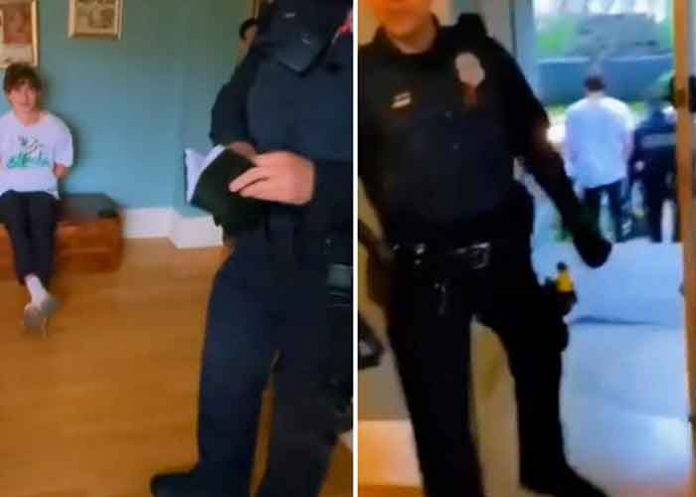 estados unidos, policia, adolescente, casa,