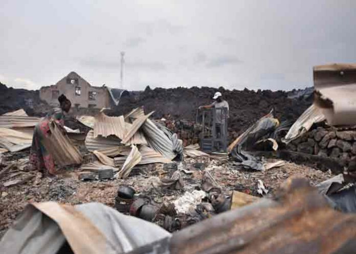 republica democratica del congo, agua, erupcion, volcan,