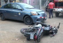 Managua: Motociclista lesionado tras fuerte choque