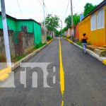 El revestimiento de tres calles fueron inauguradas en el barrio B15 en Managua Nicaragua, managua, alcaldía, calles para el pueblo,