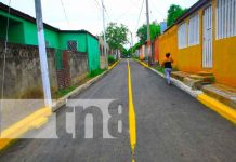 El revestimiento de tres calles fueron inauguradas en el barrio B15 en Managua Nicaragua, managua, alcaldía, calles para el pueblo,