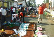 Alfombras pasionarias en León