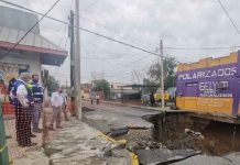 Se forma otro socavón en México tras enorme hundimiento en Puebla mexico, socavon, laredo,