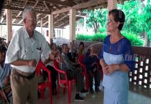Ocotal: Ancianitos contentos con visita de viceministra de Mi Familia