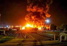 teheran, incendio, refineria de petroleo,