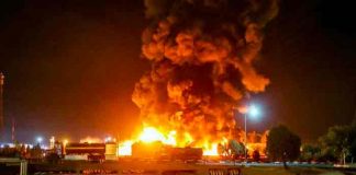 teheran, incendio, refineria de petroleo,