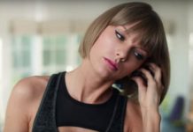 Taylor Swift cae sobre su rostro para el nuevo anuncio de Apple