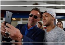 Facebook: Arnold Schwarzenegger conoce a Neymar