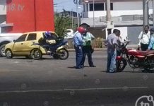 Accidente deja dos lesionados por la Lotería Nacional