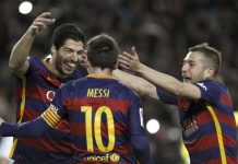 Exhibición de Messi, triplete de Suárez y goleada de Barsa