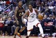 DeRozan aporta 30 puntos en victoria de Raptors sobre Hawks