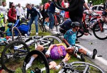 francia, bicicleta, ciclista, accidente,