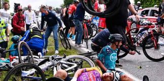 francia, bicicleta, ciclista, accidente,