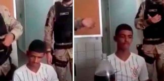 Brasil, fiesta de cumple, joven, policía,