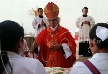 Multitudinaria eucaristía en la bajada de la Sangre de Cristo