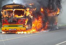 Chontales: pánico entre pasajeros al tomar fuego autobús