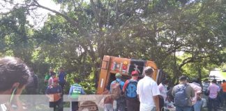 nicaragua, accidente, bus, matagalpa, vuelco,