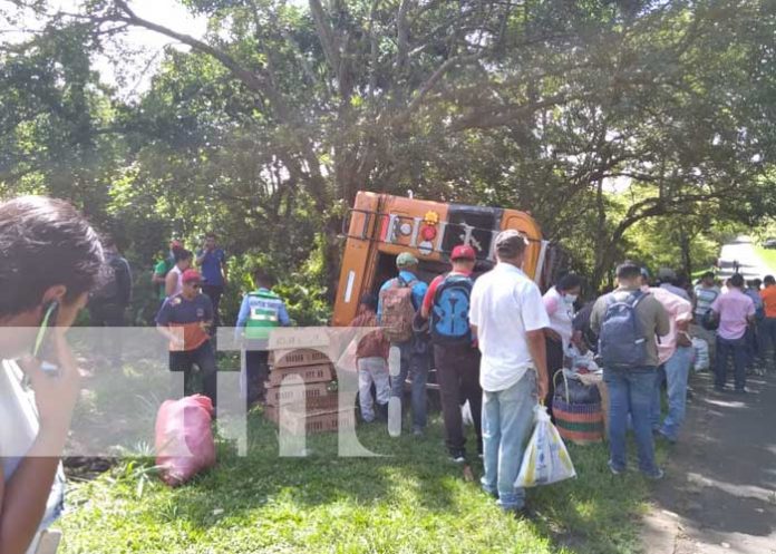 nicaragua, accidente, bus, matagalpa, vuelco,
