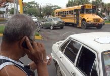 Managua: Busero temerario provoca accidente