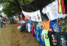 Managua: Venta de camisetas alusivas a la Revolución