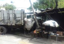 Managua: Camión choca en vivienda al fallarle los frenos