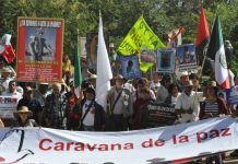 Caravana por la paz llega a México