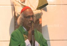 Cardenal Leopoldo Brenes ora por familias en Chinandega