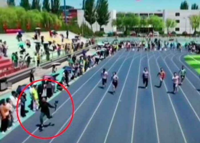 china, carrera, video, camarografo, insolito,