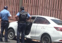 Managua: Abandonan carro robado usado para asaltar