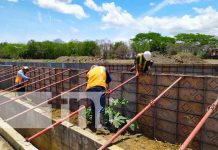 Revestimiento de cauce en el Distrito Vl de Managua nicara